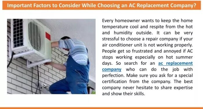 PPT - Important Factors to Consider While Choosing an AC Replacement ...